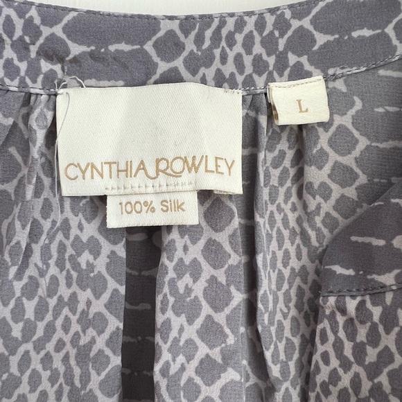 Cynthia Rowley silk button down size L - Picture 3 of 4